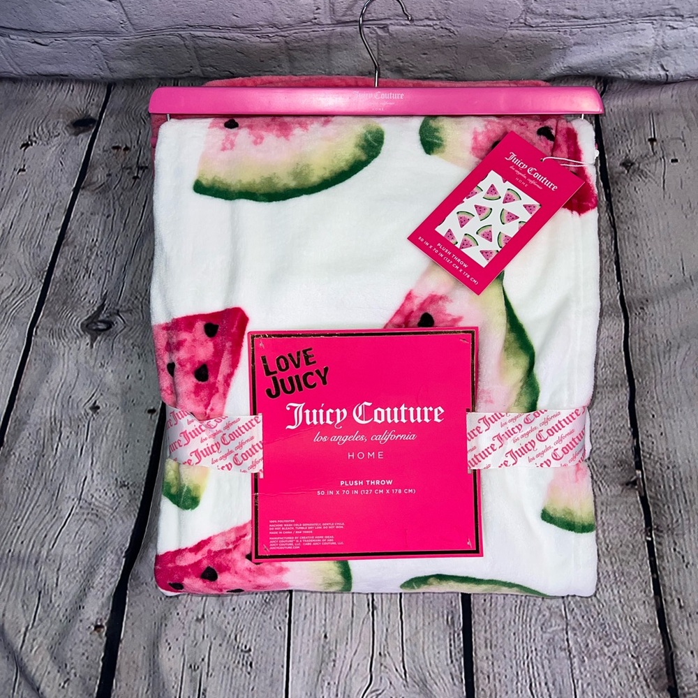 Juicy Couture Plush  Watermelon Throw